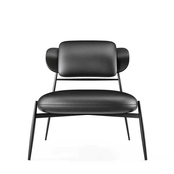 Stílusos kialakítású Accent Chair PU huzat Hangya alakú fémszék