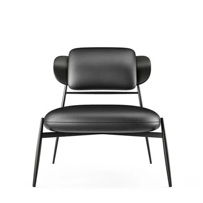 Stílusos kialakítású Accent Chair PU huzat Hangya alakú fémszék
